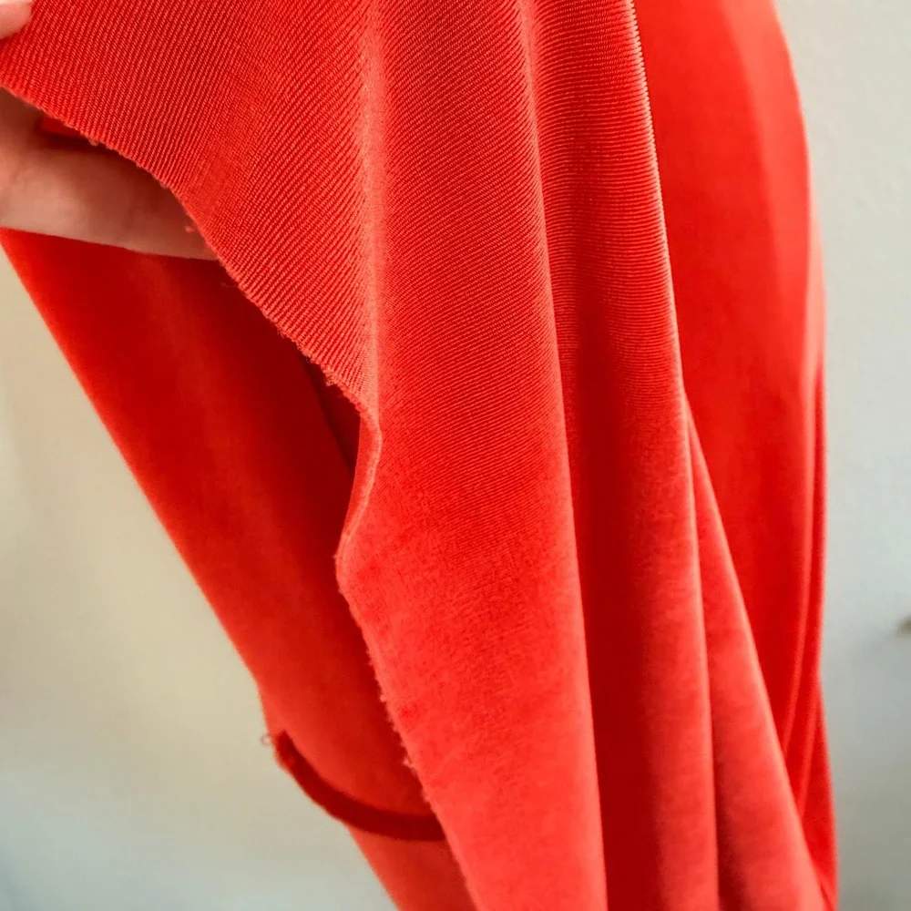 Free People Hypnotized Maxi Dress Womens Small Slinky Red Orange‎ Cutout Ruched